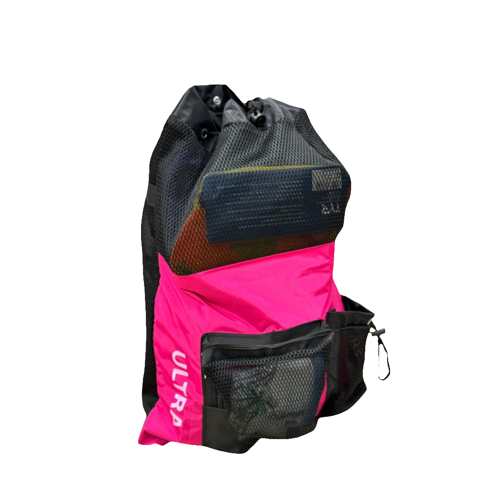 Ultra Swimming Backpack Mesh Bag Pink