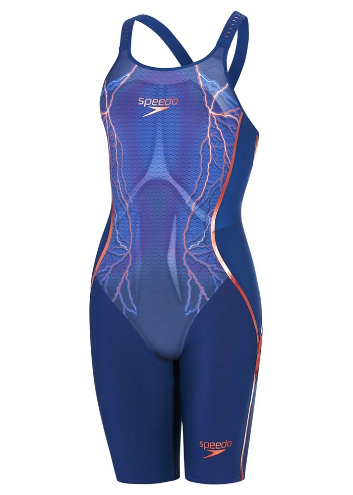 Speedo LZR Racer X Openback Kneeskin - Blue . Copper