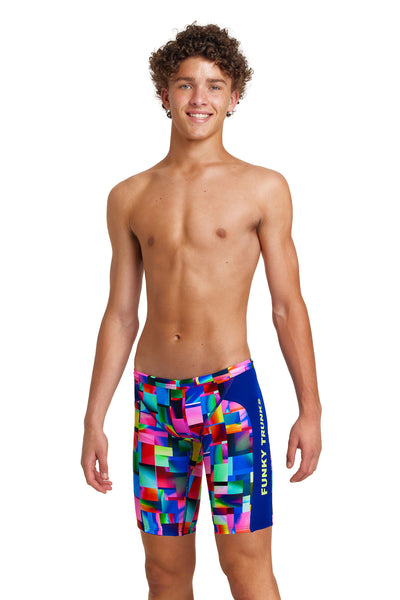 Funky Trunks Boy's  Training Jammers Patch Panels