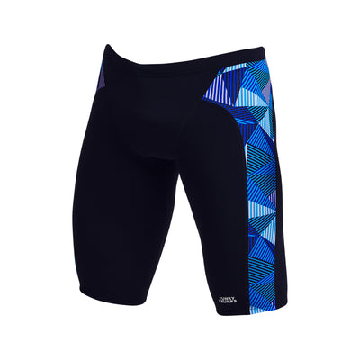 Funky Trunks Men's Training Jammers  Blue Bars