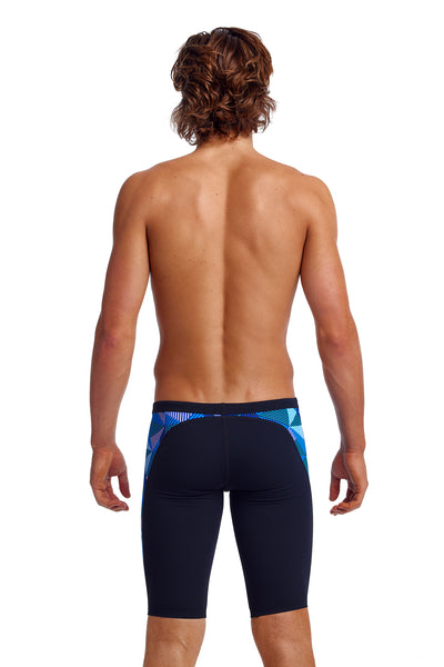 Funky Trunks Men's Training Jammers  Blue Bars