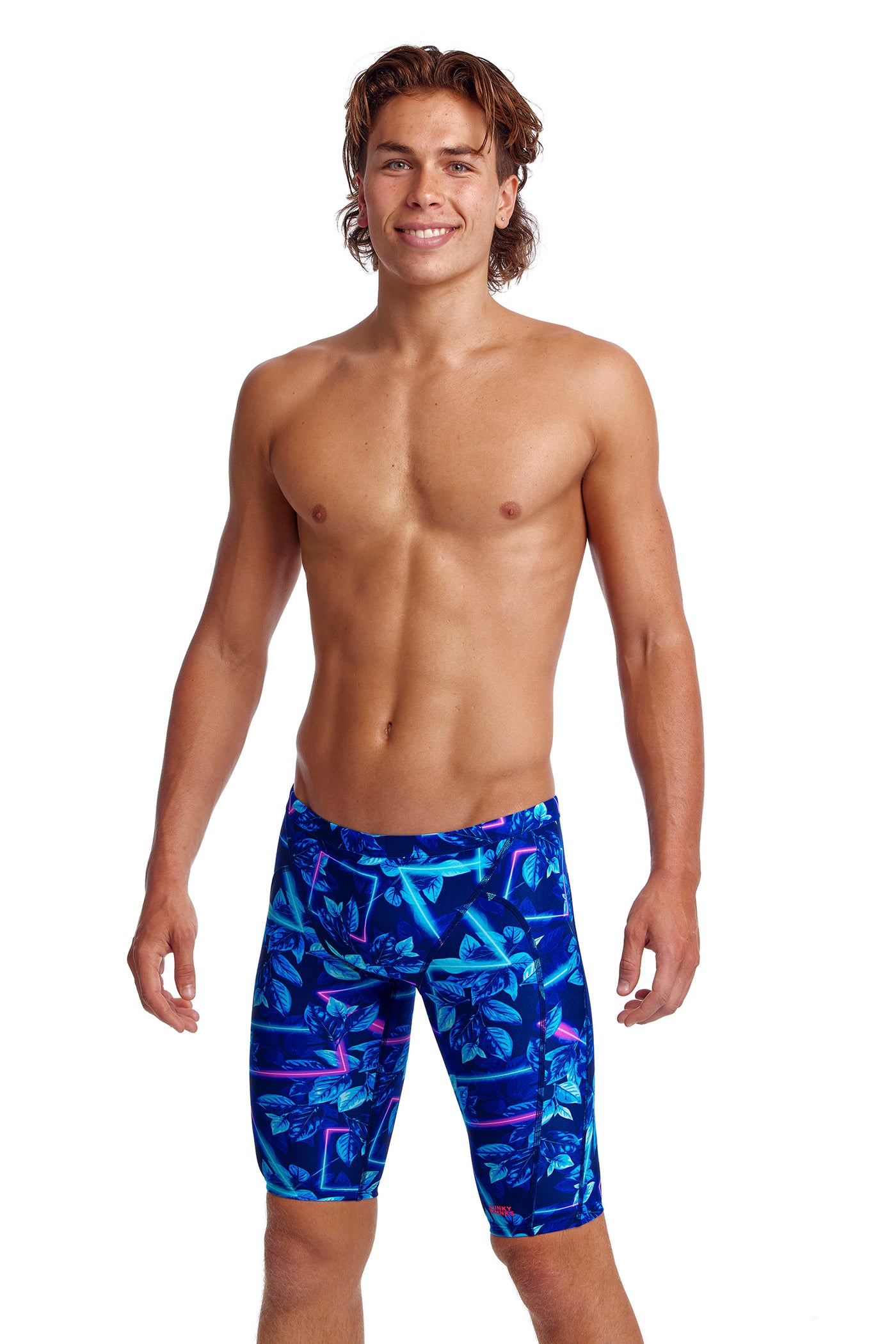 Funky Trunks Men's Training Jammers Leaf Laser