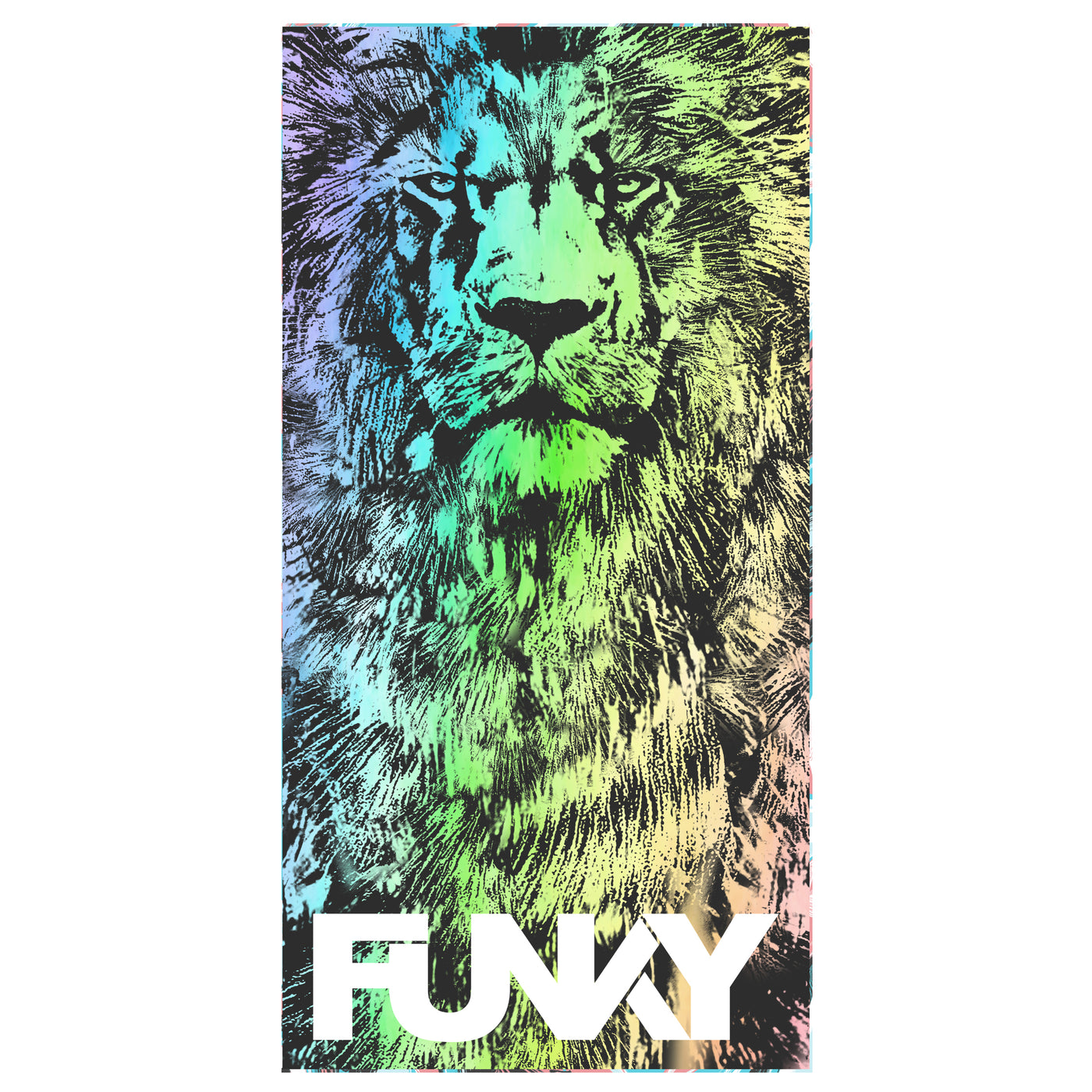 FUNKY TRUNKS COTTON LARGE TOWEL - Lion Eyes